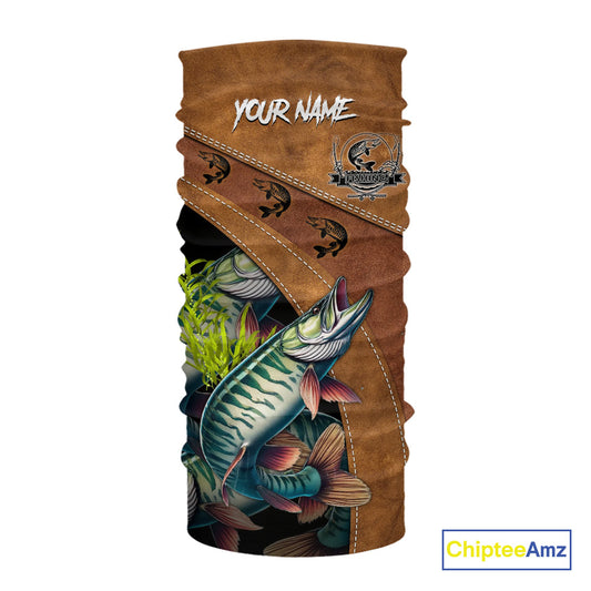 Musky fishing UV protection custom name fishing shirts, performance shirts for men, women, kid NQS10266