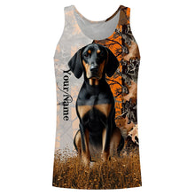 Load image into Gallery viewer, Coonhound dog hunting orange camo Custom Name Full Printing Shirts, best coon hunting dog Hunting Gift NQS4136