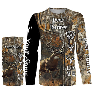 Deer Hunter big game hunting camo Custom Name 3D All over print hunting shirts NQS730