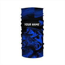 Load image into Gallery viewer, Largemouth Bass fishing jersey Custom UV protection performance bass fishing tournament shirts | Blue NQS9395