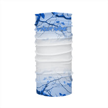 Load image into Gallery viewer, Personalized name White and Blue Camo performance long sleeve team fishing tournament shirts NQS9555