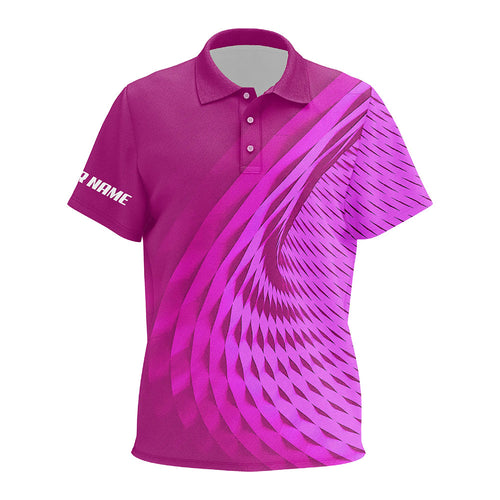 Kid golf polo shirts custom pink pattern sport Kid golf attire, personalized golf gifts NQS8121