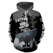 Load image into Gallery viewer, Father and Son Hunting Buddies For Life Deer Hunting bow hunter Grim Reaper Custom Name hunting apparel NQS744