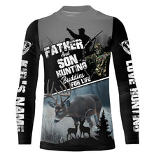 Load image into Gallery viewer, Father and Son Hunting Buddies For Life Deer Hunting bow hunter Grim Reaper Custom Name hunting apparel NQS744