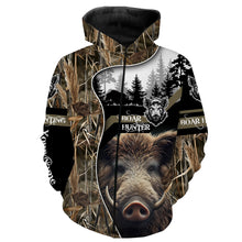 Load image into Gallery viewer, Wild Boar Hunting Camo Customize Name 3D All Over Printed Shirts Personalized Hunting gifts NQS635