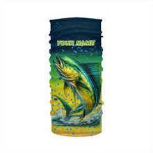 Load image into Gallery viewer, Personalized Mahi mahi Fishing jersey, Dorado scales UV protection performance saltwater fishing shirt NQS6017