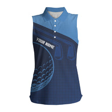 Load image into Gallery viewer, Personalized Multi-Color sleeveless Golf Polo Shirts For Women, Golf Outfits For Ladies NQS7544