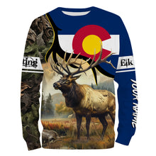 Load image into Gallery viewer, Colorado CO Elk Hunting camo Customize Name 3D All Over Printed Shirts, Personalized hunting Gift NQS2142