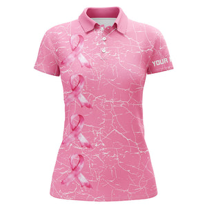 Breast Cancer Awareness golf shirts custom Women golf polo shirt, pink ribbon golf shirts NQS7711