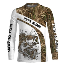 Load image into Gallery viewer, Largemouth Bass Fishing Tattoo camouflage UV protection Custom name long sleeves fishing apparel jersey NQS764