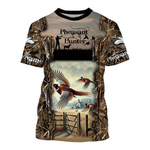 Load image into Gallery viewer, Pheasant Hunting Camo Customize Name 3D All Over Printed Shirts Personalized gift For Hunting Lovers NQS684