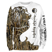 Load image into Gallery viewer, Boykin Spaniel best hunting dog camo shirts - personalized waterfowl camo dog hunting shirts NQSD15