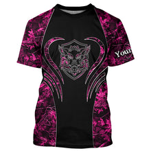 Load image into Gallery viewer, Wild boar hunting tattoo pink girl camo Custom Name 3D All Over Printed shirts, leggings NQSD71