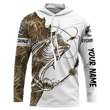 Load image into Gallery viewer, Largemouth Bass fishing tattoo camo fishing team bass shirts for men custom Performance shirt NQSD87