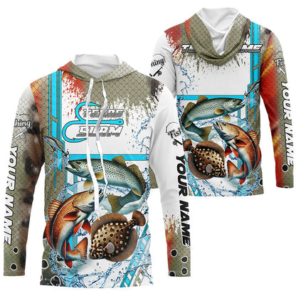 Redfish, Trout, Flounder fishing scales custom fishing team jerseys, Texas Slam fishing apparel NQS9144