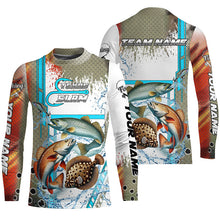 Load image into Gallery viewer, Redfish, Trout, Flounder fishing scales custom fishing team jerseys, Texas Slam fishing apparel NQS9144