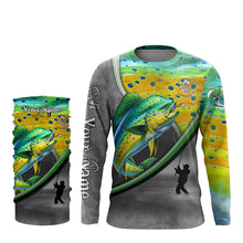 Load image into Gallery viewer, Mahi mahi ( Dorado) fishing personalized saltwater fishing shirts fishing apparel NQS1411