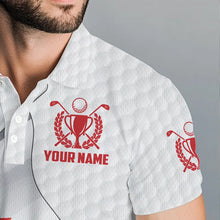 Load image into Gallery viewer, Canadian flag Mens golf polo shirts custom white golf ball team patriotic golf shirts for mens golfers NQS9657
