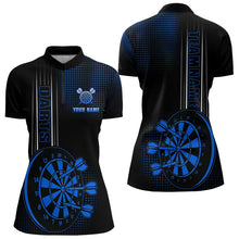 Load image into Gallery viewer, Personalized Black and Blue Darts Shirt For Women Custom Dart Outfit Team Jerseys NQS9498