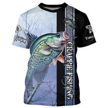 Load image into Gallery viewer, Crappie Fishing Custom name Long Sleeve Performance Fishing Shirts, Crappie Fishing jerseys NQS3916