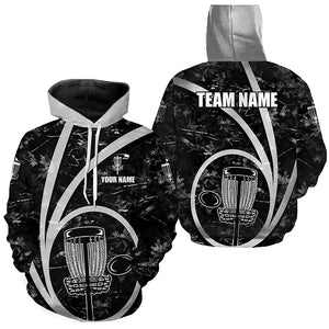 Golf Hoodies custom name black camo disc golf basket personalized Disc golf hoodie NQS8701