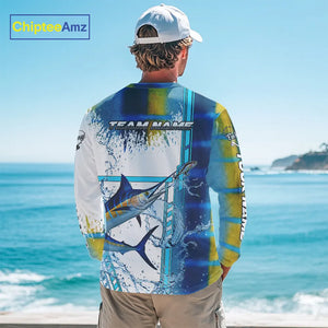 Blue Marlin fishing scales custom Marlin fishing team jerseys, Marlin offshore fishing apparel NQS10870