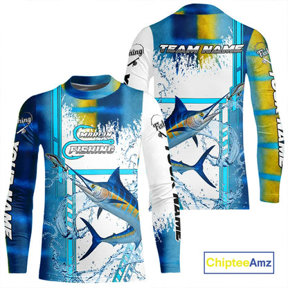 Blue Marlin fishing scales custom Marlin fishing team jerseys, Marlin offshore fishing apparel NQS10870