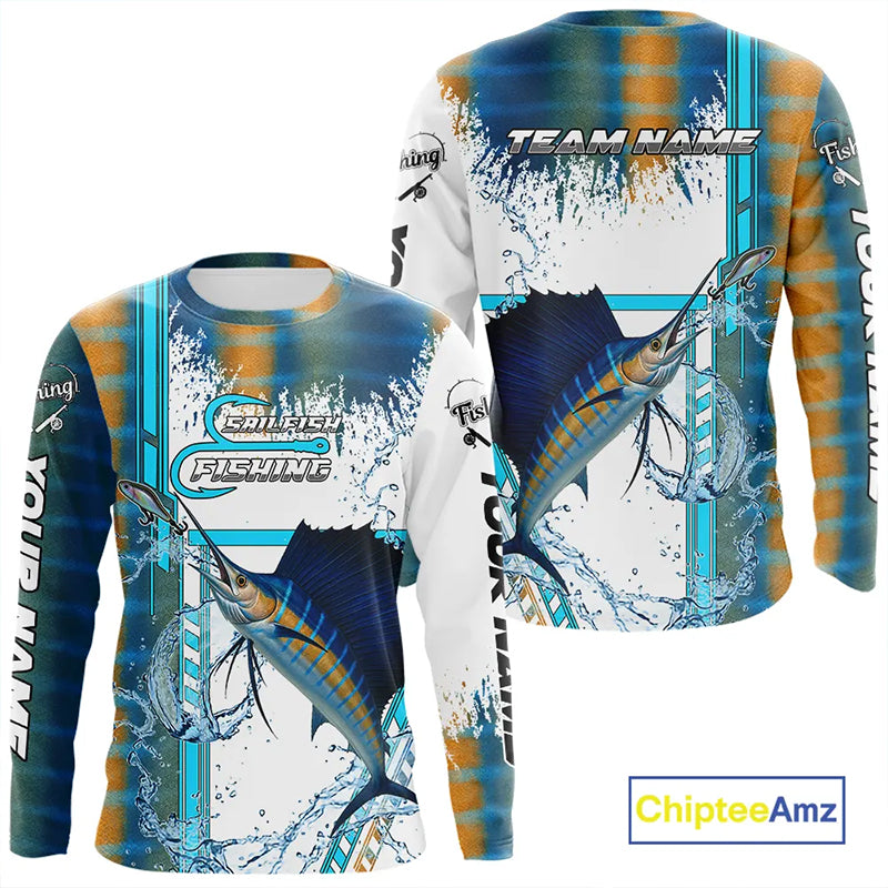 Sailfish fishing scales custom Sailfish fishing team jerseys, Sailfish offshore fishing apparel NQS10871