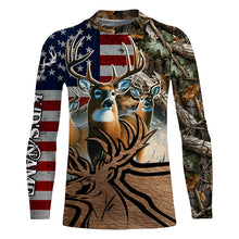 Load image into Gallery viewer, American Deer hunting camouflage shirt Customize Name 3D All Over Printed Shirts NQS1156