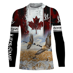 Canada Goose hunting Customize Name 3D All Over Printed Shirts Personalized Waterfowl Hunting gifts NQS851