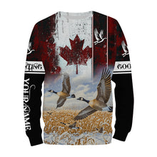 Load image into Gallery viewer, Canada Goose hunting Customize Name 3D All Over Printed Shirts Personalized Waterfowl Hunting gifts NQS851