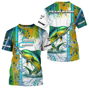 Mahi Mahi fishing green scales custom Mahi mahi fishing team jerseys, Dorado fishing apparel NQS8747