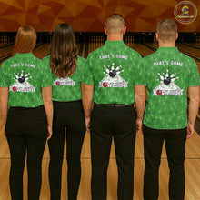 Load image into Gallery viewer, Custom Retro Bowling Team Shirts For Men That's some bowshit Funny Bowling Pattern Jerseys | Green NQS11511