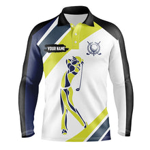 Load image into Gallery viewer, Mens golf polo shirts custom sport golf attire for men, golfing gifts for mens NQS7533