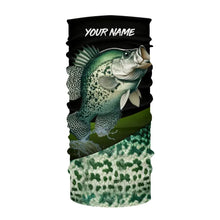 Load image into Gallery viewer, Personalized Crappie scales Fishing jerseys, Crappie Custom Long Sleeve performance Fishing Shirts NQS3527