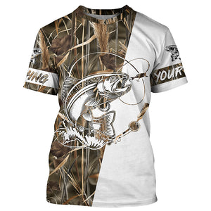 Steelhead trout Fishing tattoo custom performance fishing shirt UV protection NQS647