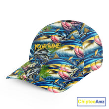 Load image into Gallery viewer, Tuna fishing scales Custom fishing hat Unisex Fishing Baseball Angler hat cap NQS11361