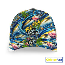 Load image into Gallery viewer, Tuna fishing scales Custom fishing hat Unisex Fishing Baseball Angler hat cap NQS11361