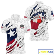 Load image into Gallery viewer, Personalized Texas Flag Camo Bowling Shirts For Men Custom patriotic Texas Bowling Team Jerseys NQS11173