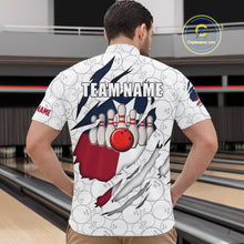 Load image into Gallery viewer, Personalized Texas Flag Camo Bowling Shirts For Men Custom patriotic Texas Bowling Team Jerseys NQS11173