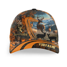 Load image into Gallery viewer, Deer hunting orange camo hunting hat Custom Deer hunting hat Unisex Hunting Baseball hat NQS8857