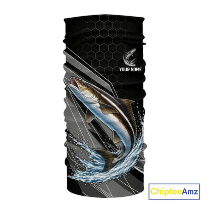 Personalized Black camo Cobia Fishing Jerseys, Cobia Tournament fishing team shirts NQS11380
