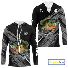 Load image into Gallery viewer, Personalized Black camo Bluegill Fishing Jerseys, Bluegill Tournament fishing team shirts NQS11381