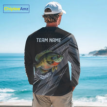 Load image into Gallery viewer, Personalized Black camo Bluegill Fishing Jerseys, Bluegill Tournament fishing team shirts NQS11381