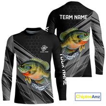 Load image into Gallery viewer, Personalized Black camo Bluegill Fishing Jerseys, Bluegill Tournament fishing team shirts NQS11381