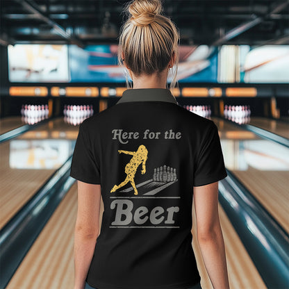 Personalized Black Retro Bowling shirts For Women custom Here for the beer bowling team jerseys NQS9409