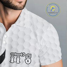 Load image into Gallery viewer, Black and White Mens golf polo shirt custom It&#39;s in my DNA coffee golf wine mens golf outfit NQS10390