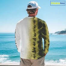 Load image into Gallery viewer, Personalized Green Scales Performance Bass Fishing Shirts, custom Bass fishing tournament jerseys NQS10238
