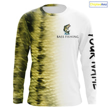 Load image into Gallery viewer, Personalized Green Scales Performance Bass Fishing Shirts, custom Bass fishing tournament jerseys NQS10238
