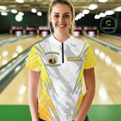 Bowling and beer That's why I'm here Funny Women Bowling Shirts Custom Team Bowling Jerseys NQS10134